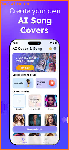 AI Music Cover & Song Creator screenshot