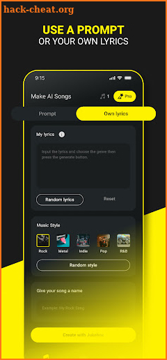 AI Song Generator - Jukebox screenshot