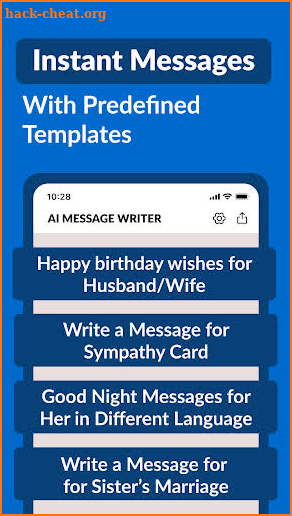 AI Text Message Generator screenshot