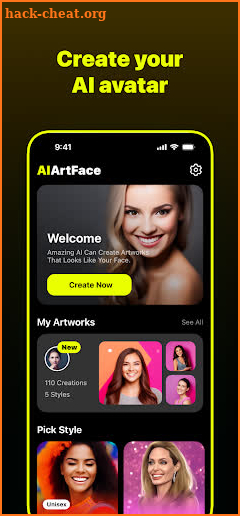AIArtFace - AI Art Generator screenshot