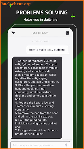 AIChat: GPT writing chatbot screenshot