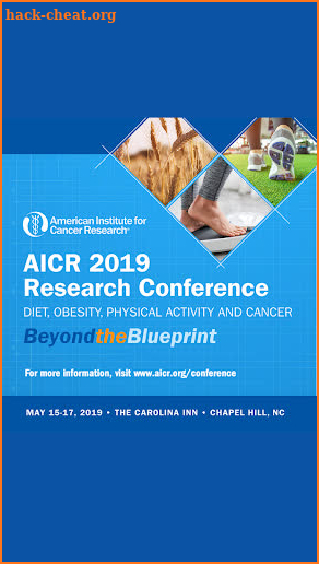 AICR 2019 Research Conference screenshot