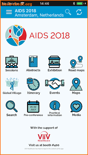 AIDS 2018 screenshot
