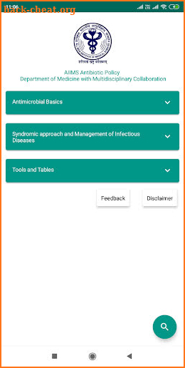 AIIMS Antibiotic Policy screenshot