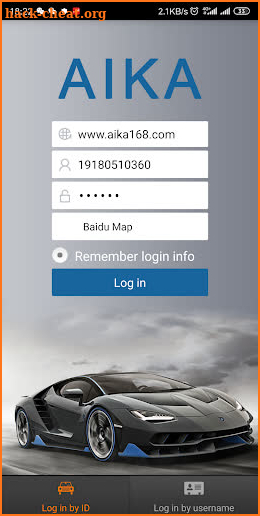AIKA GPS screenshot