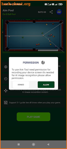 Aim pool- Guideline for 8 BP screenshot