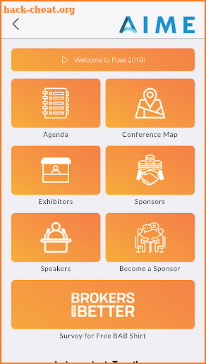 AIME Events screenshot