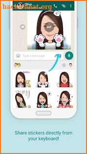 AiMee - GIF Sticker Keyboard screenshot