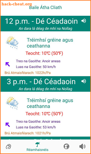 Aimsir - The Weather in Irish screenshot
