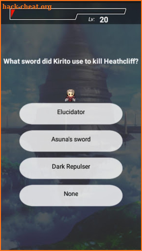 Aincrad Quiz 1 screenshot