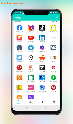 AIO Social Media Browser ( 6 MB ) - Light & Fast screenshot
