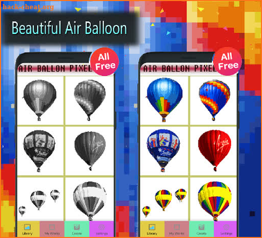 Air Ballon Color By Number-Pixel Art screenshot