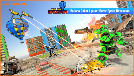 Air Balloon Robot Car Transform War Robot Games screenshot
