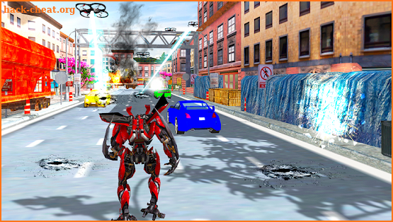 Air Drone Robot Transform Battle-Robot battle fury screenshot