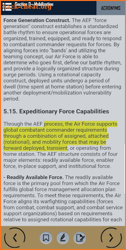 Air Force Handbook 1 (v.2019) Airman App screenshot