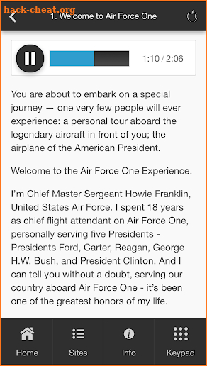Air Force One Exp - Audio Tour screenshot
