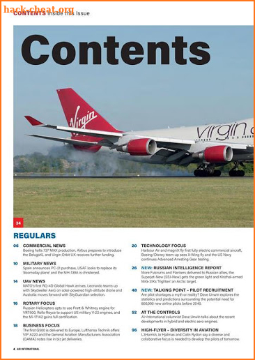 AIR International Magazine screenshot