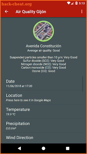 Air Quality Gijón screenshot