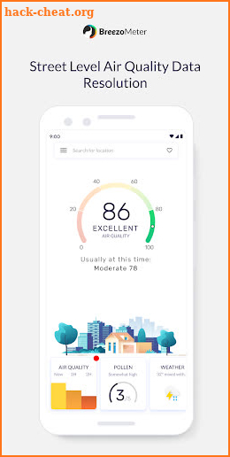Air Quality Index BreezoMeter screenshot