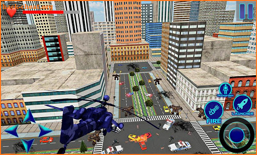 Air Robot Transform Helicopter Battle Revolution screenshot