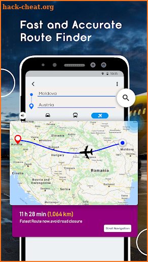 Air Route Finder, Directions – GPS Route Maps screenshot