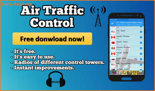 Air Traffic Control Radio Tower Air Traffic live screenshot