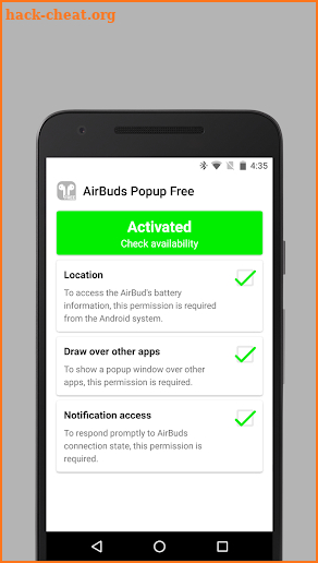 AirBuds Popup Free - airpods battery app screenshot