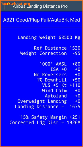 Airbus Landing Distance - Pro screenshot