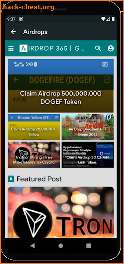 AirDrop 365 - Crypto Airdrops screenshot