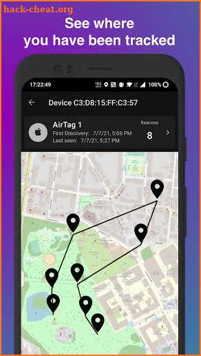 AirGuard - AirTag tracking protection screenshot
