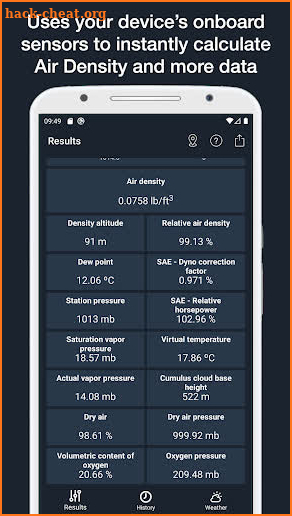 AirLab: Air Density & Density Altitude & RAD Meter screenshot