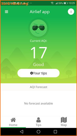 AirLief - Air Quality Data & Personalized Tips screenshot