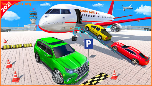 Airplane Car Parking Game: Prado Car Driving Games screenshot