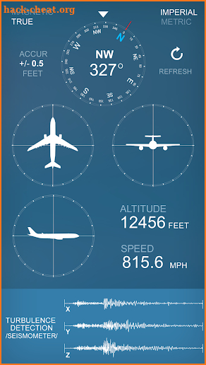 Airplane Compass and Altimeter screenshot