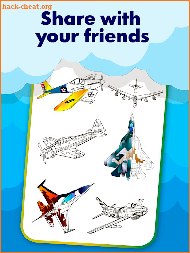 Airplane Military Coloring Book screenshot