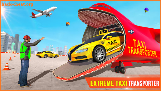 Airplane Pilot Taxi Car Transporter: Taxi Car Game screenshot