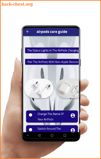airpods care guide screenshot
