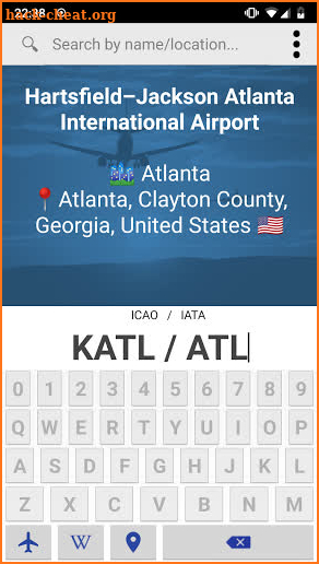Airport ID - Search ICAO FAA & IATA Codes screenshot