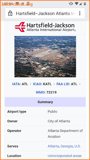 Airport ID - Search ICAO FAA & IATA Codes screenshot