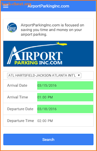 Airport Parking Inc screenshot