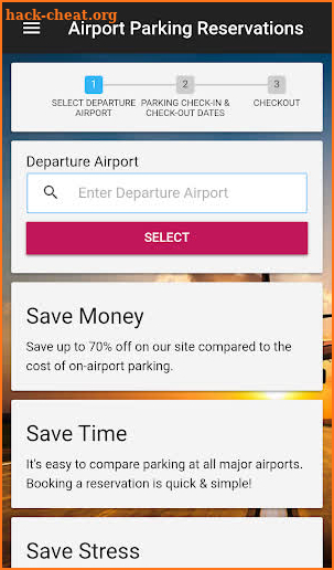 Airport Parking Reservations screenshot