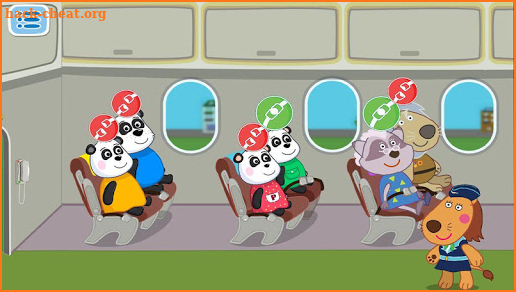 Airport professions: Kids games with Panda screenshot