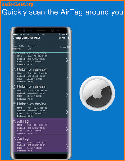 AirTag Detector PRO-Bluetooth Scanner screenshot