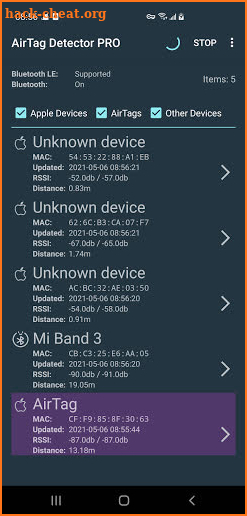 AirTag Detector PRO-Bluetooth Scanner screenshot