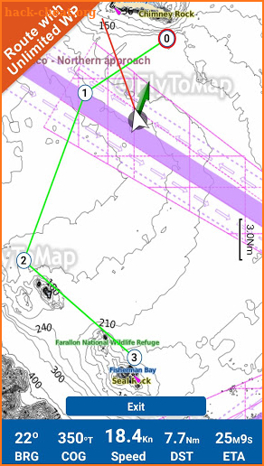 AIS Flytomap GPS Chart Plotter screenshot