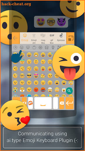 ai.type Emoji Keyboard plugin screenshot