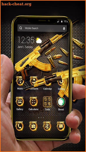 AK47 Gun APUS Launcher Theme screenshot