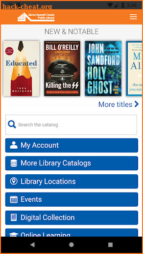 Akron Library Mobile screenshot