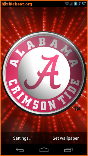 Alabama Crimson Tide LWP &Tone screenshot