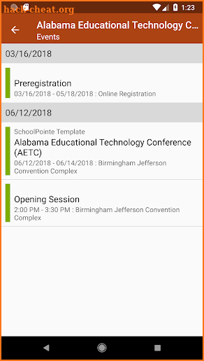 Alabama Ed Tech Conference screenshot